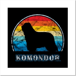 Komondor Vintage Design Dog Posters and Art